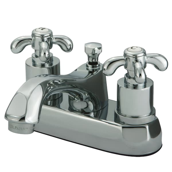 KS4261TX 4" Centerset Bathroom Faucet, Polished Chrome